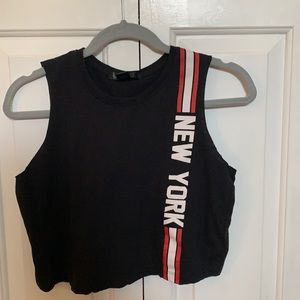 Cropped “New York” shirt